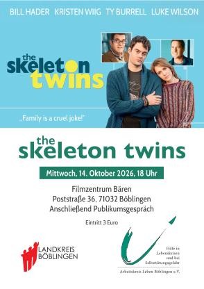Plakat Veranstaltung skeleton twins Plakat Veranstaltung skeleton twins