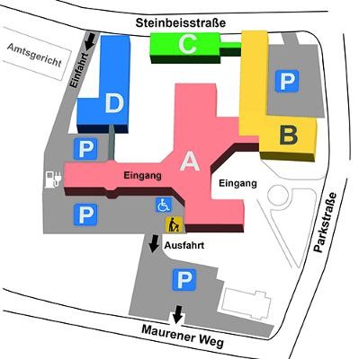 Gebäudeplan des Landratsamtes Gebäudeplan des Landratsamtes