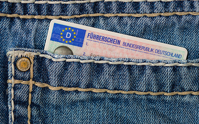 Führerschein in Hosentasche Führerschein in Hosentasche